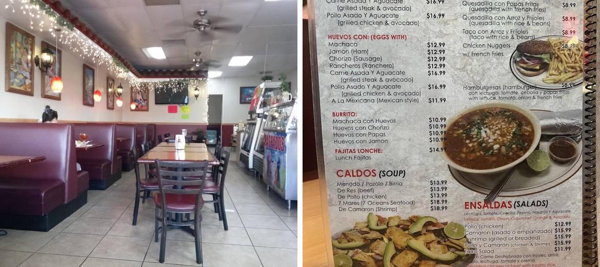 Taqueria "El Guero" Menu
